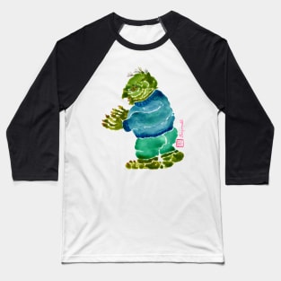 Troll from nordic mythology Scandinavian folklore green version Baseball T-Shirt